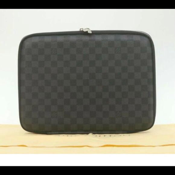Authentic Louis Vuitton Damien Graphite Computer Sleeve - Picture 1 of 8
